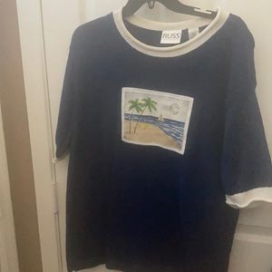 FINAL MARKDOWN Vintage Russ knit vacation top large